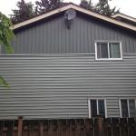 House with new vinyl siding