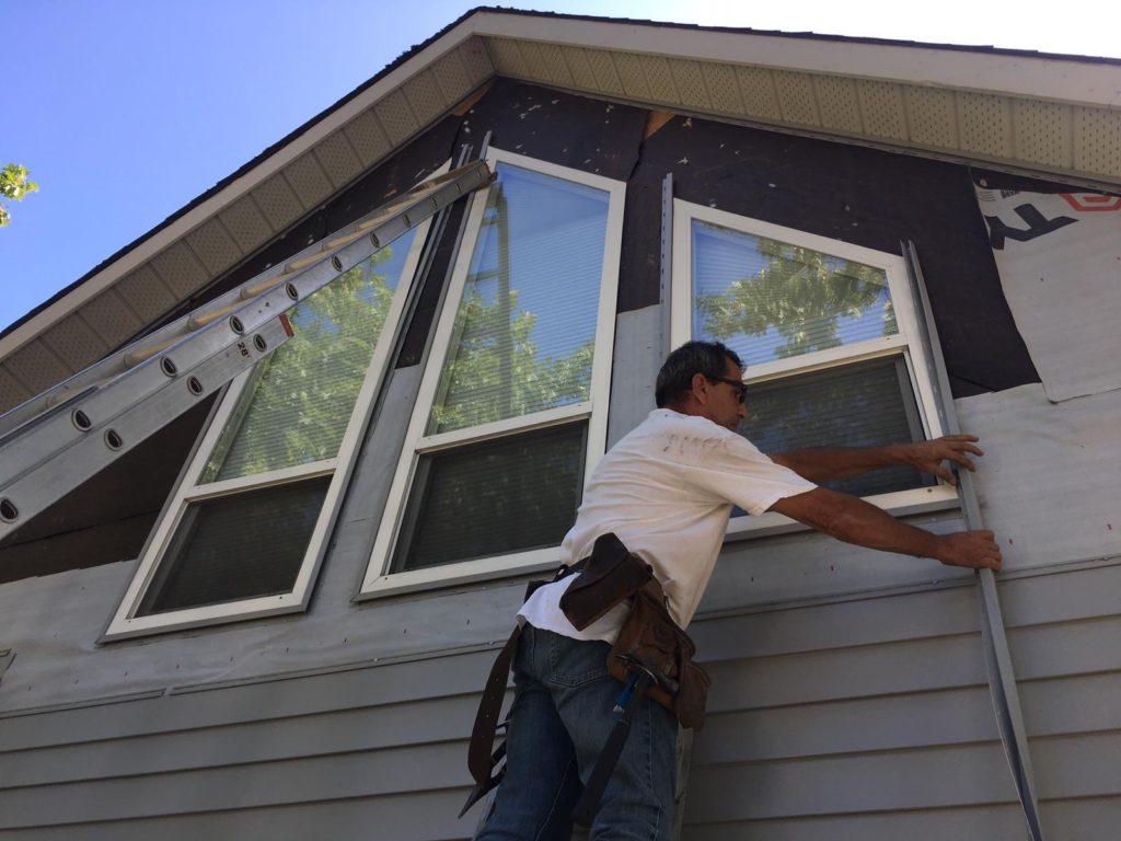 Stefan working at Mary's house